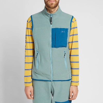 Shop Wood Wood Olaf Fleece Vest In Blue