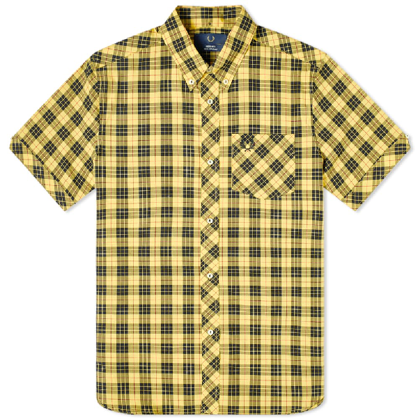 fred perry tartan shirt short sleeve
