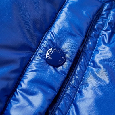Shop Moncler Badenne Ripstop Hooded Down Jacket In Blue