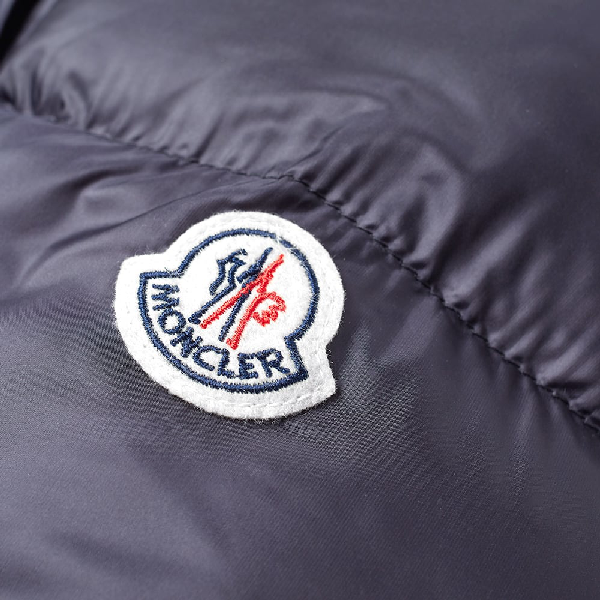 Moncler 'willm' Stripe Sleeve Hooded Down Puffer Jacket In 742 Navy ...