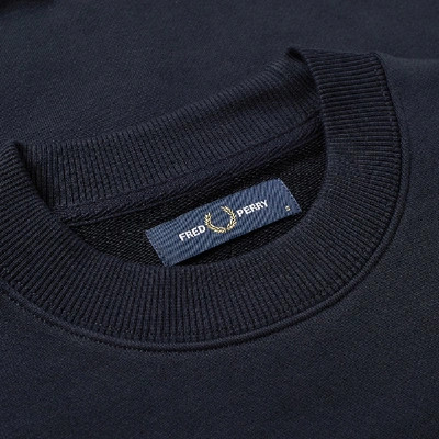 Fred Perry Authentic Crew Sweat In Blue | ModeSens