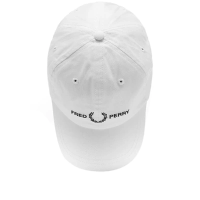 Shop Fred Perry Authentic Embroidered Logo Cap In White