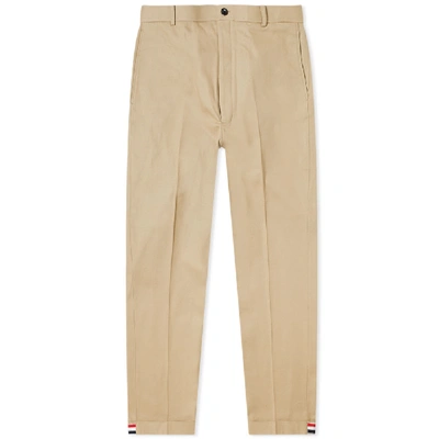 Shop Thom Browne Calvary Twill Straight Leg Chino In Neutrals