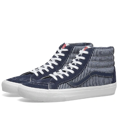 Shop Vans Vault X Mount Vernon Mills Sk8-hi Reissue Vlt Lx In Blue