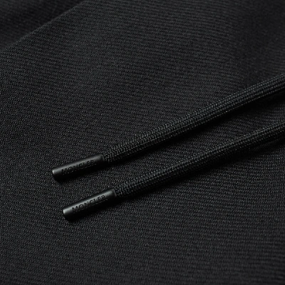 Shop Moncler Wool Zip Drawstring Pant In Black
