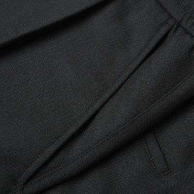 Shop Moncler Wool Zip Drawstring Pant In Black