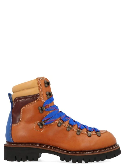 Shop Dsquared2 Yukon Lace Up Chunky Boots In Multi
