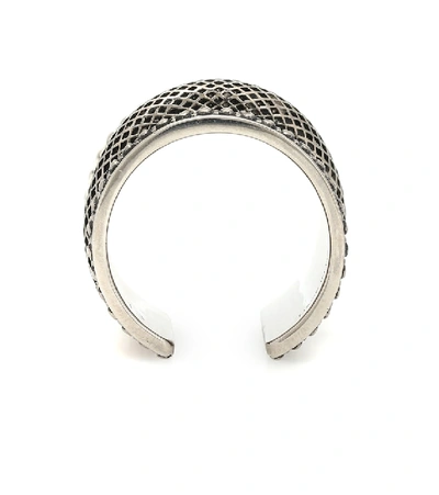 Shop Alexander Mcqueen Brass Ring In Metallic