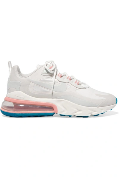 Shop Nike Air Max 270 React Neoprene And Faux Leather Sneakers