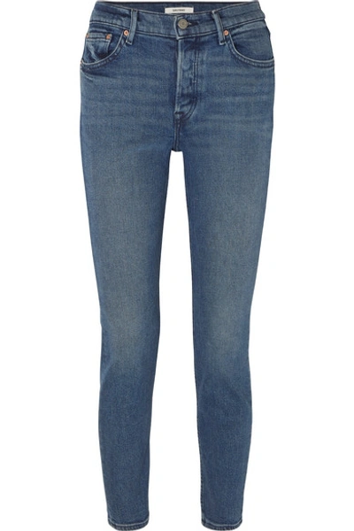 Shop Grlfrnd Karolina High-rise Skinny Jeans In Dark Denim