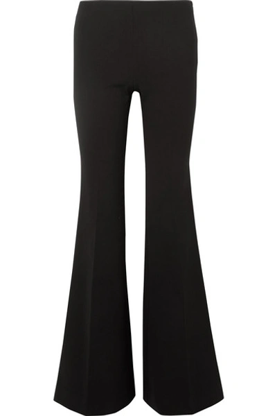 Shop The Row Lanae Wool-blend Flared Pants In Black