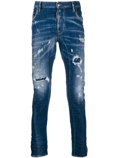 Shop Dsquared2 Tidy Biker Jean In Denim