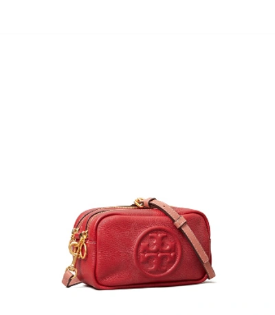 Shop Tory Burch Perry Bombé Mini Bag In Red Apple