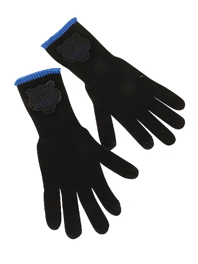 Shop Kenzo Tiger Crest Women Gloves In  Black