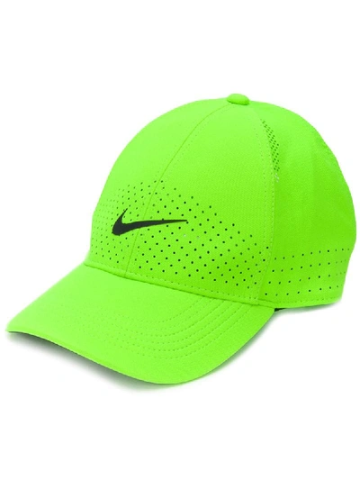 Shop Nike Swoosh Logo Baseball Cap In Green