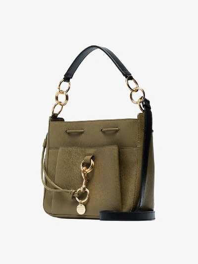 Shop See By Chloé Green Top Handle Leather Shoulder Bag