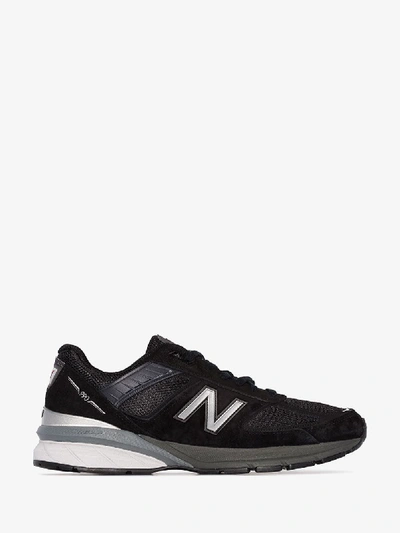 Shop New Balance Black M990 Low Top Sneakers