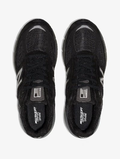 Shop New Balance Black M990 Low Top Sneakers
