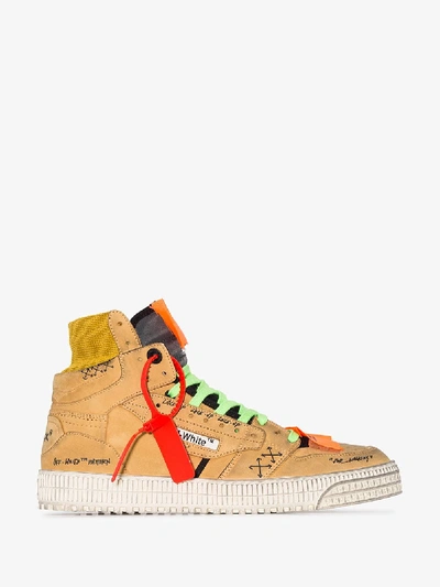 Shop Off-white Yellow Off-court High Top Sneakers