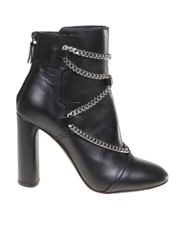 Casadei Zoe Ankle Boot In Black Leather | ModeSens