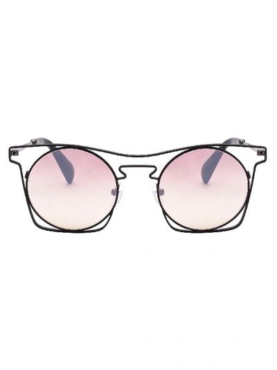 Shop Yohji Yamamoto Sunglasses In /red