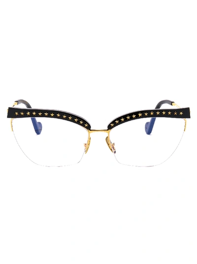 Shop Anna-karin Karlsson Eyewear In Black Gold Stars
