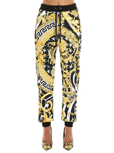 Shop Versace Wild Barocco Pants In Multicolor