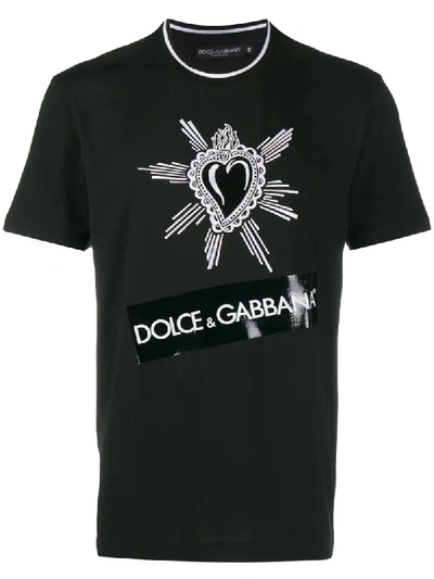Shop Dolce & Gabbana Sacred Heart T-shirt - Black