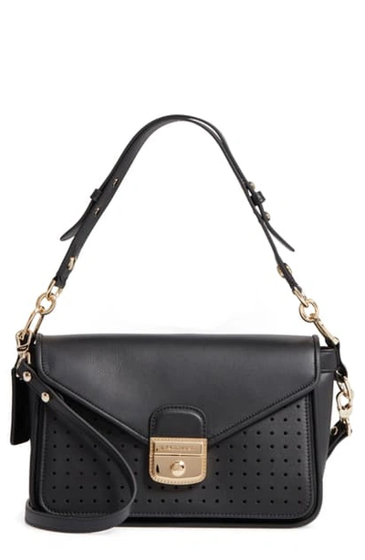 Shop Longchamp Mademoiselle Calfskin Leather Crossbody Bag In Cognac
