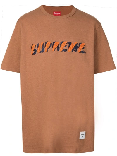 Shop Supreme Shatter Tee In Brown