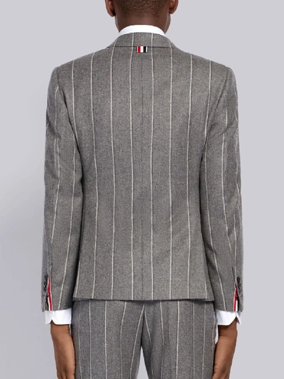 Shop Thom Browne Shadow Stripe Classic Sport Coat In Grey