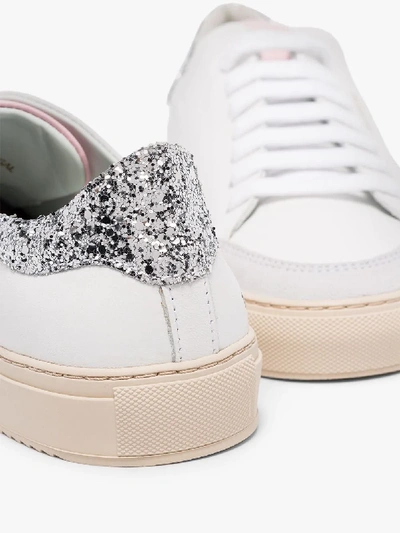 Shop Axel Arigato White Clean 90 Colour Block Leather Sneakers