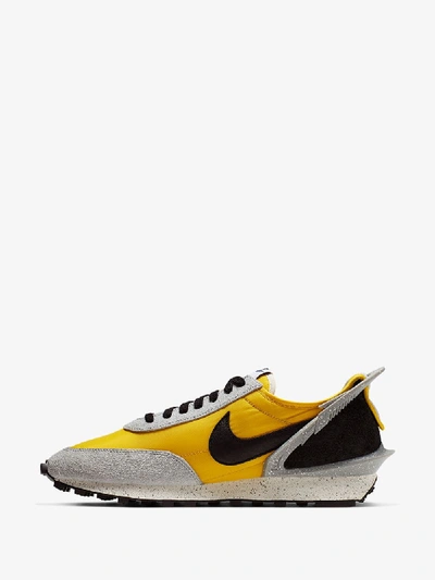 Nike Undercover Daybreak Leather-trimmed Nylon And Suede Sneakers In Yellow