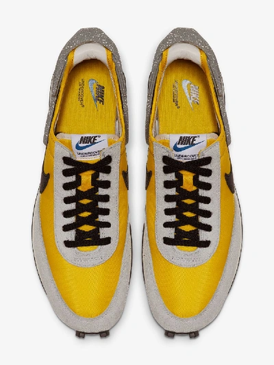 Nike Undercover Daybreak Leather-trimmed Nylon And Suede Sneakers In Yellow