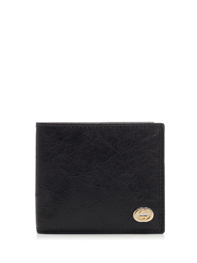 Shop Gucci Interlocking G Wallet In Black