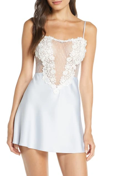Shop Flora Nikrooz Showstopper Chemise In Artic Ice