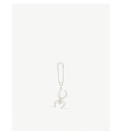 Shop Ambush Spider Safety Pin Silver Earring