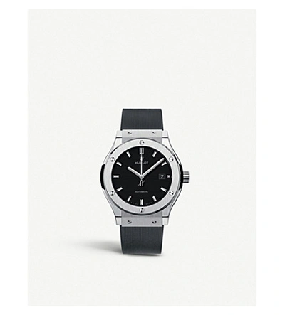 Shop Hublot Mens Black 542.nx.1171.rx Classic Fusion Titanium Watch