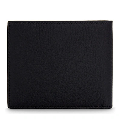 Shop Tom Ford Black Grained Leather Billfold Wallet