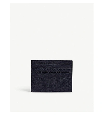 Shop Fendi Bag Bugs Leather Card Holder In Blue/green