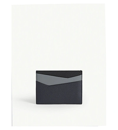 Shop Loewe Puzzle Card Holder In Deep Blue/green