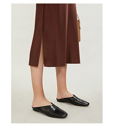Shop Joseph Frances Silk Slip Skirt In Raisin