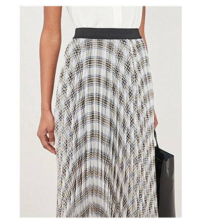 Maje Junga Plaid High rise Woven Skirt In Multico ModeSens