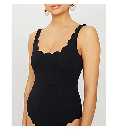 Shop Marysia Palm Springs Round-neck Swimsuit In Black