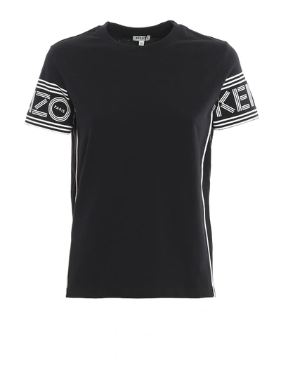 Shop Kenzo Sport Black Cotton T-shirt