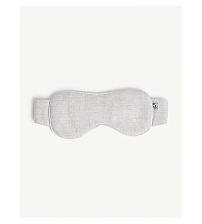 Shop Johnstons Cashmere Paisley Eyemask In Light Grey