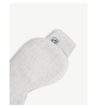 Shop Johnstons Cashmere Paisley Eyemask In Light Grey