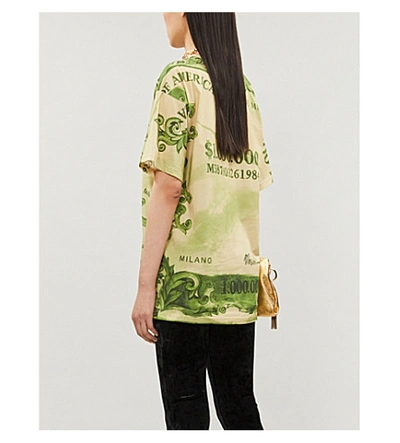 Shop Moschino Money-print Cotton-jersey T-shirt In Only One