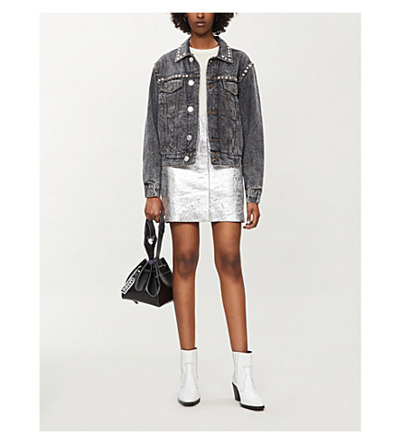 Sandro Black Denim Jacket Www Sassycleanersmd Com