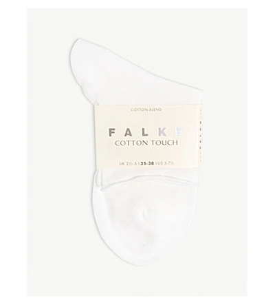 Shop Falke Women's 2009 White Cotton Touch Cotton-blend Socks